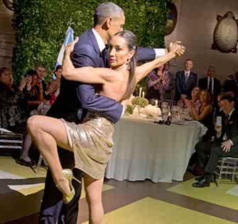 ABD Başkanı Obama'dan Tango Şovu
